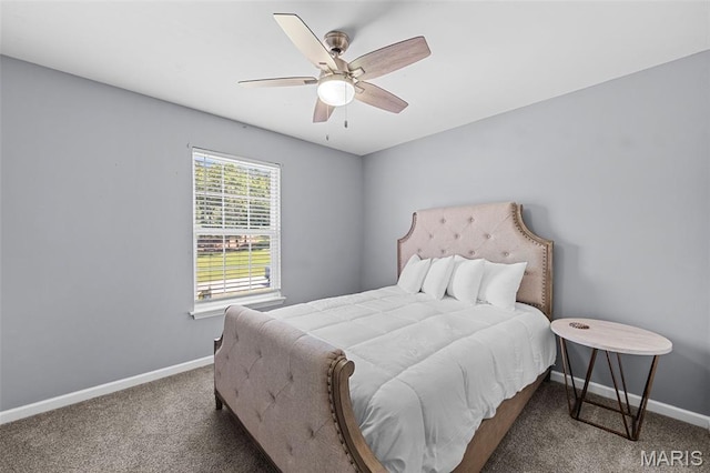 11264 Village Dr, Foristell, MO 63348 - carpeted bedroom featuring baseboards and a ceiling fan