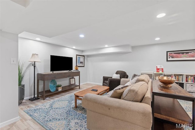 1715 Pine Hill Dr, Des Peres, MO 63131 - living room with recessed lighting and wood finished floors