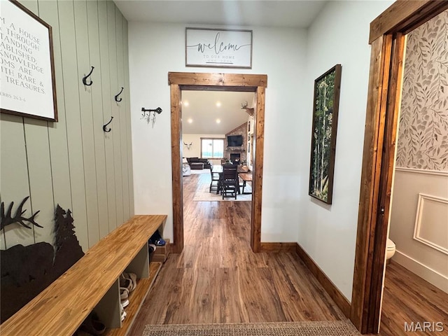 14005 Osage Dr, New London, MO 63459 - mudroom with wood finished floors