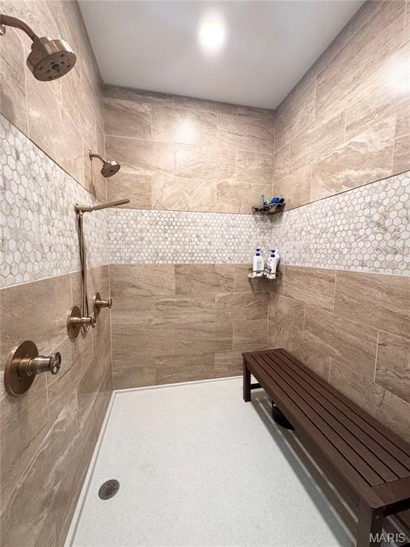 14005 Osage Dr, New London, MO 63459 - bathroom with a tile shower