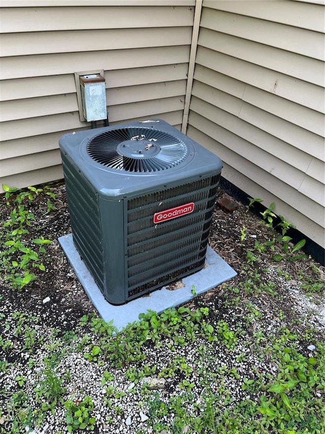 1032 W Pearl St, Staunton, IL 62088 - exterior view of a central air condition unit