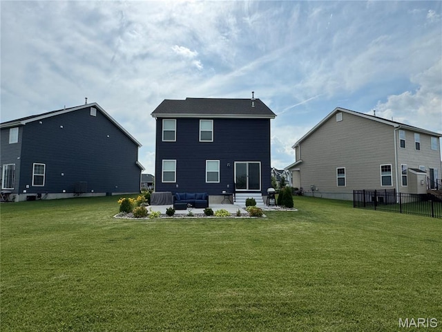 130 Baycrest Ct, Saint Charles, MO 63301 - back of property featuring an outdoor hangout area and a patio area