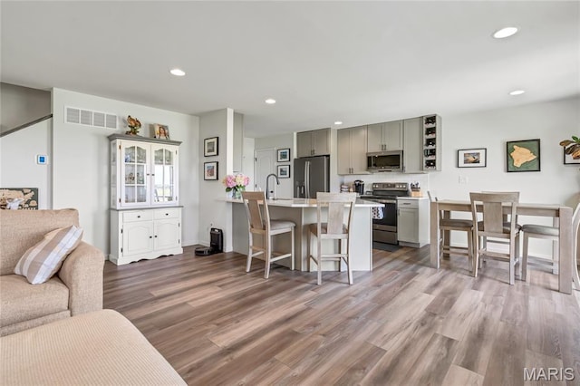 130 Baycrest Ct, Saint Charles, MO 63301 - living area with wood finished floors and recessed lighting