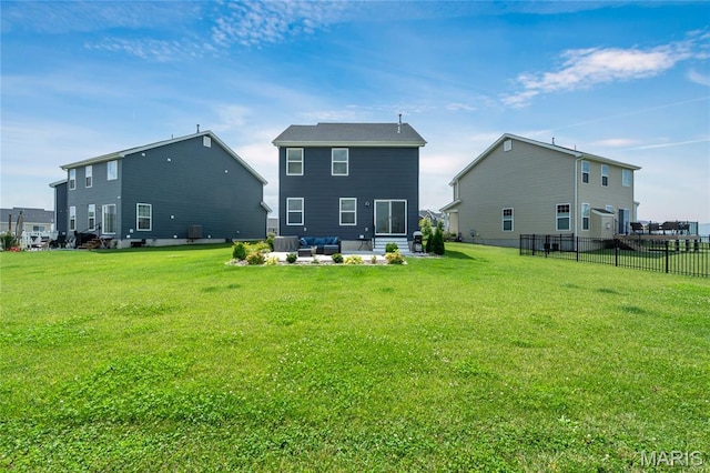 130 Baycrest Ct, Saint Charles, MO 63301 - back of property with an outdoor living space and a patio