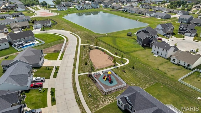 130 Baycrest Ct, Saint Charles, MO 63301 - aerial perspective of suburban area featuring a nearby body of water