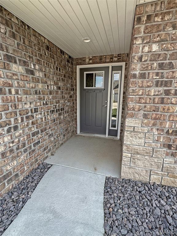 9 Sonata Ln, Troy, IL 62294 - entrance to property featuring brick siding