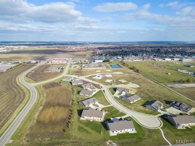 9 Sonata Ln, Troy, IL 62294 - aerial overview of property's location featuring nearby suburban area and a large body of water