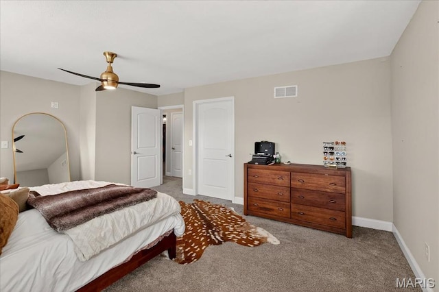 6521 Woodland Dr, Cedar Hill, MO 63016 - carpeted bedroom featuring baseboards and a ceiling fan