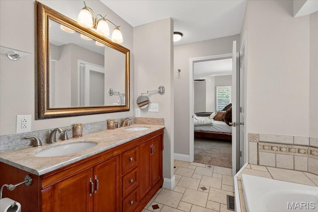 6521 Woodland Dr, Cedar Hill, MO 63016 - ensuite bathroom with double vanity and a garden tub