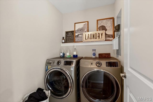 6521 Woodland Dr, Cedar Hill, MO 63016 - washroom featuring separate washer and dryer