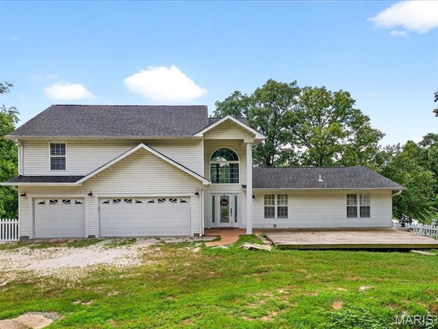6521 Woodland Dr, Cedar Hill, MO 63016 - traditional-style house with a deck and driveway