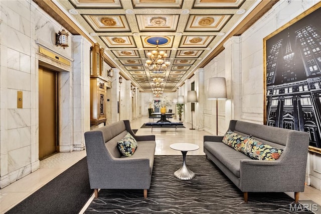 314 N Broadway Unit 1107, Saint Louis, MO 63102 - building lobby with ornamental molding