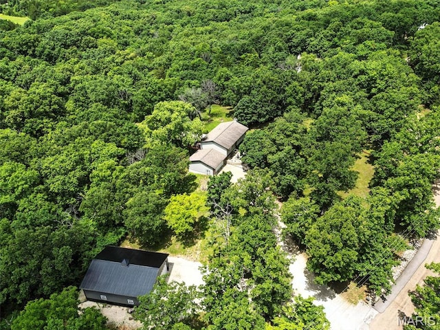 4472 Liberty Ridge Rd, De Soto, MO 63020 - bird's eye view of a heavily wooded area