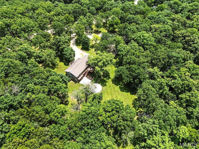 4472 Liberty Ridge Rd, De Soto, MO 63020 - aerial view of a heavily wooded area