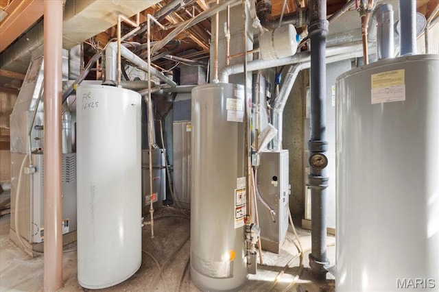 10401 Briarbend Dr Unit 2, Saint Louis, MO 63146 - utilities with water heater and gas water heater
