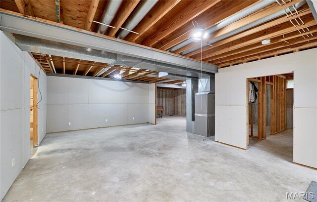 3989 Kim Kelly Dr, Harvester Township, MO 63304 - view of unfinished below grade area