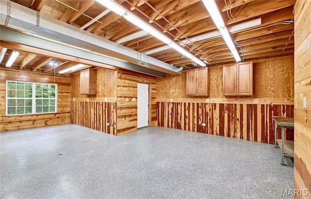 3989 Kim Kelly Dr, Harvester Township, MO 63304 - basement with wood walls