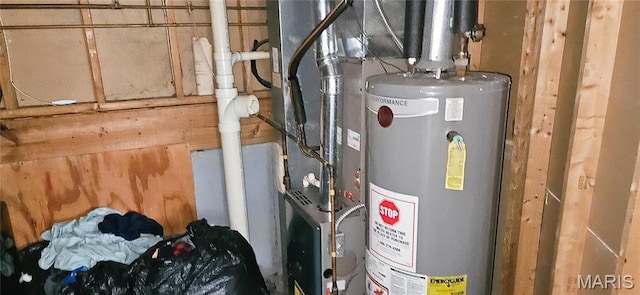 14417 Cape Charles Ct, Florissant, MO 63034 - utilities featuring gas water heater