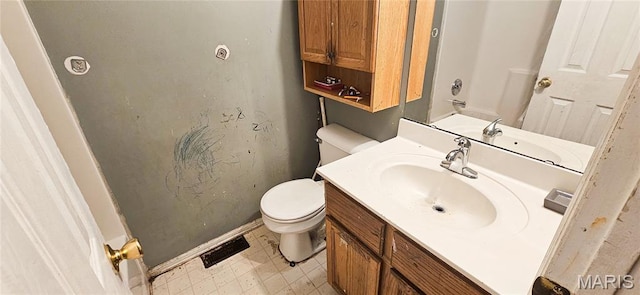 14417 Cape Charles Ct, Florissant, MO 63034 - bathroom with vanity and tile patterned floors