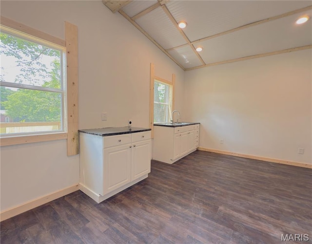 109 Preston St, Crocker, MO 65452 - empty room featuring dark wood-style floors and recessed lighting