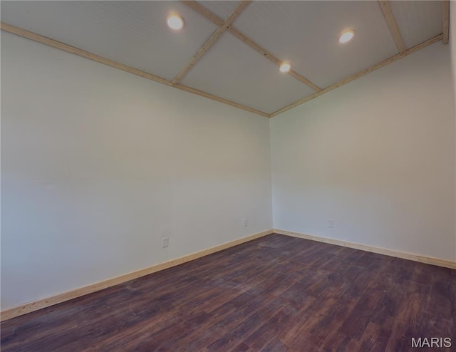 109 Preston St, Crocker, MO 65452 - empty room featuring dark wood finished floors and recessed lighting