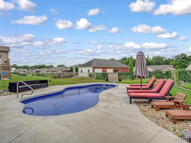 1050 Creekside Dr, Waterloo, IL 62298 - view of swimming pool with a patio area