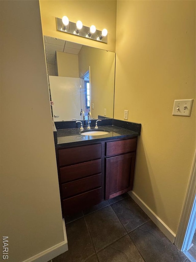 1520 Washington Ave Unit 617, Saint Louis, MO 63103 - bathroom featuring vanity and tile patterned floors