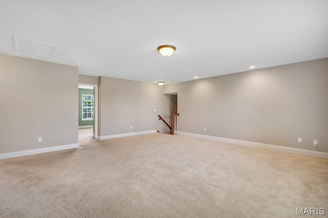 714 Oriental Lily Dr, Ofallon, MO 63366 - unfurnished room with light carpet and recessed lighting