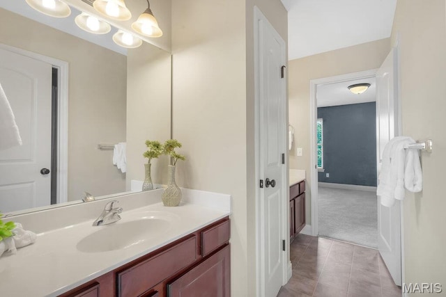 714 Oriental Lily Dr, Ofallon, MO 63366 - bathroom featuring vanity and tile patterned floors