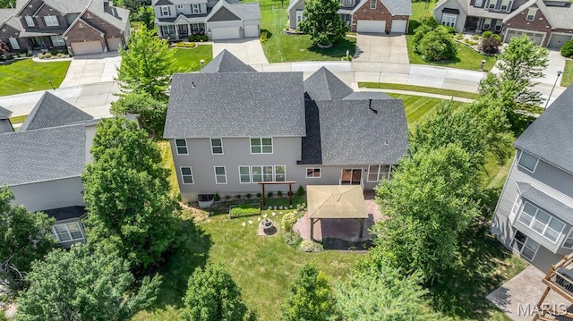 714 Oriental Lily Dr, Ofallon, MO 63366 - aerial perspective of suburban area