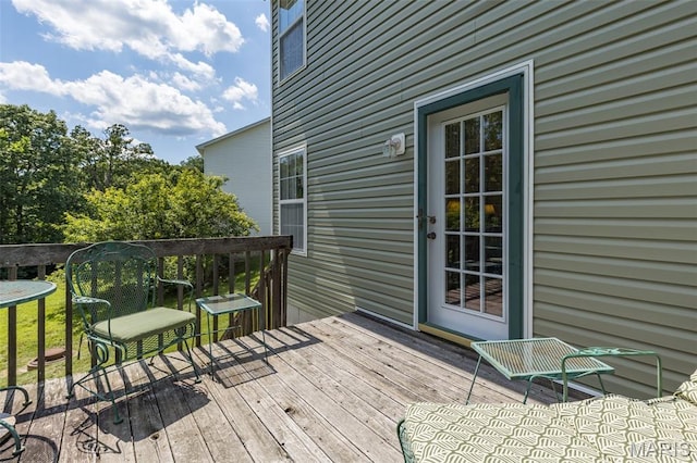 24 Adventura Dr, Festus, MO 63028 - view of wooden deck