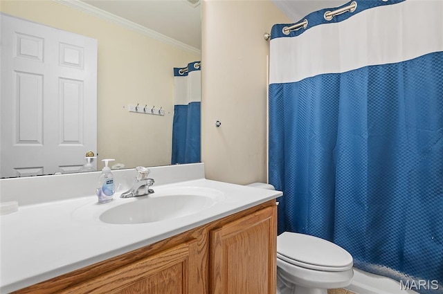 2235 Arnold Palmer Dr, Belleville, IL 62220 - full bath with vanity, crown molding, and curtained shower