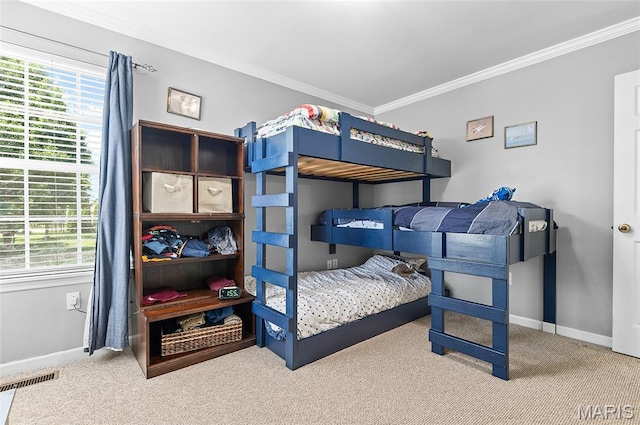 2235 Arnold Palmer Dr, Belleville, IL 62220 - carpeted bedroom featuring crown molding and baseboards