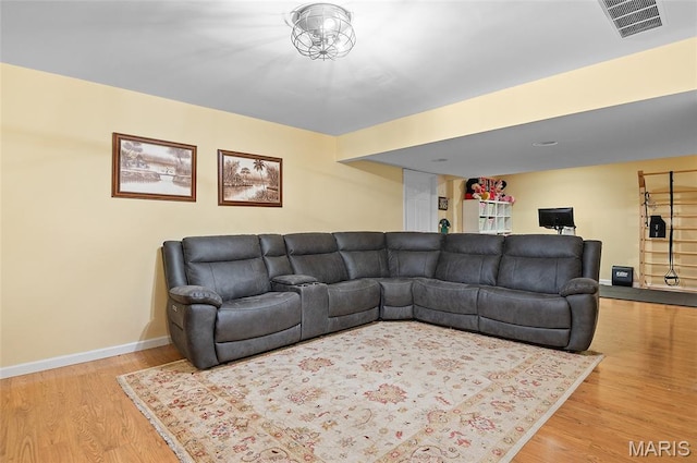 2235 Arnold Palmer Dr, Belleville, IL 62220 - living room with baseboards and wood finished floors
