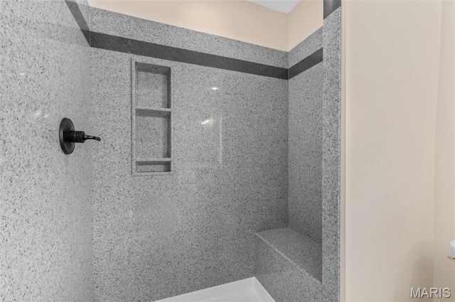 225 Ranchero Dr, Hamel, IL 62046 - bathroom with a tile shower