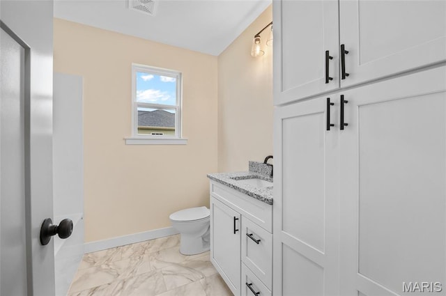 225 Ranchero Dr, Hamel, IL 62046 - bathroom featuring marble finish floors and vanity