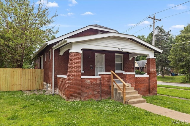 3800 Oakridge Blvd, Northwoods, MO 63121 - bungalow-style home with brick siding