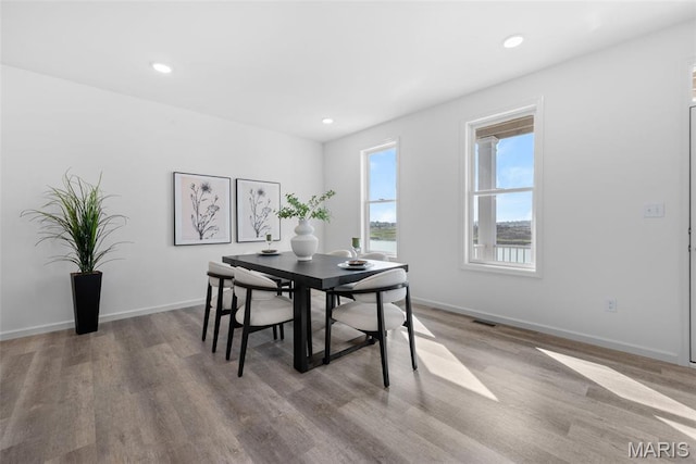 3059 Pirogue St, Saint Charles, MO 63301 - dining area featuring wood finished floors and recessed lighting