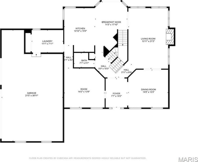 851 Whitmoor Dr, Weldon Spring, MO 63304 - view of room layout