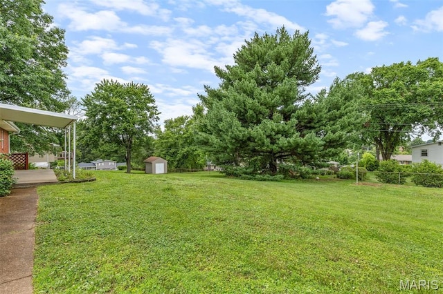 2844 Deborah Ann Dr, Arnold, MO 63010 - view of yard featuring a storage shed