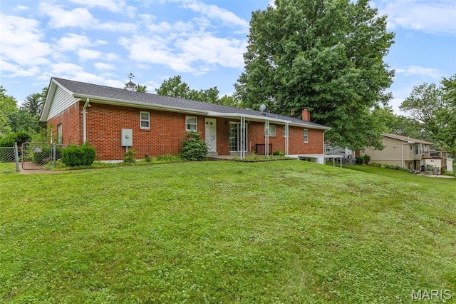 2844 Deborah Ann Dr, Arnold, MO 63010 - view of front of home featuring a chimney and brick siding