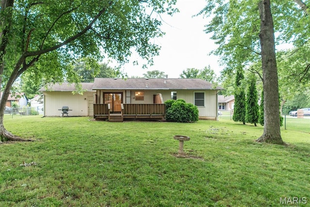 18 Novella Dr, Saint Peters, MO 63376 - rear view of property featuring a deck