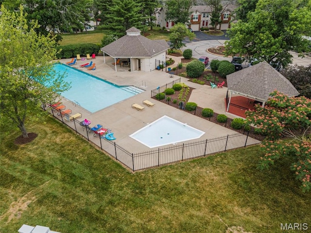 800 Sugar Valley Ct Unit A, Saint Peters, MO 63376 - bird's eye view of a pool area