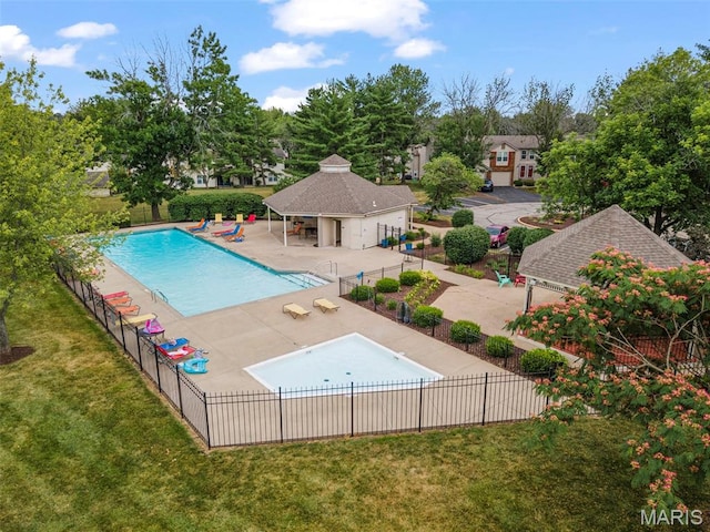 800 Sugar Valley Ct Unit A, Saint Peters, MO 63376 - community pool with a gazebo and a patio
