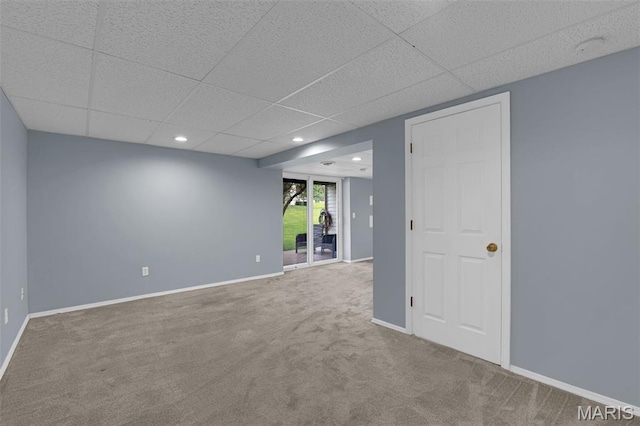 818 Sugar Valley Ct, Saint Peters, MO 63376 - carpeted empty room with a drop ceiling and recessed lighting