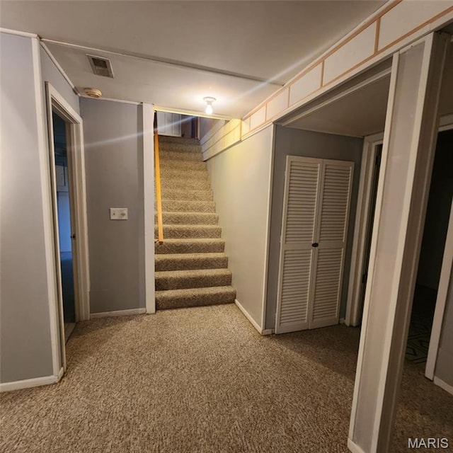 6380 Dolde Rd, Cedar Hill, MO 63016 - finished basement featuring carpet flooring and stairway