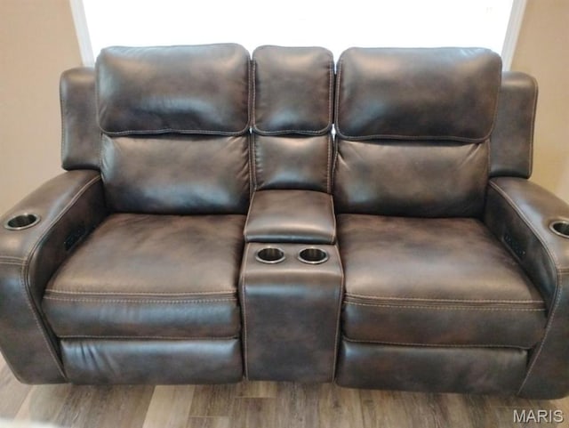 1107 Daffodil St, Sikeston, MO 63801 - home theater featuring wood finished floors