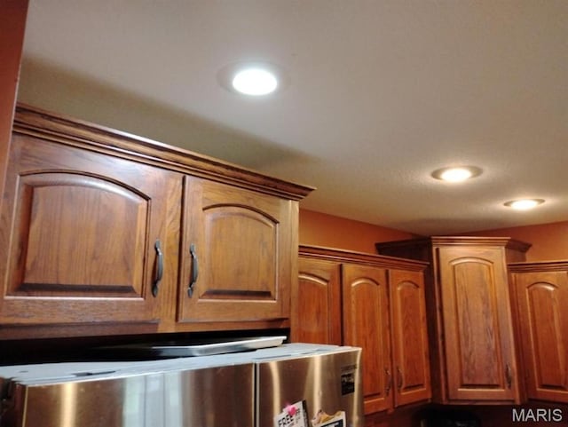 1107 Daffodil St, Sikeston, MO 63801 - kitchen view of brown cabinetry