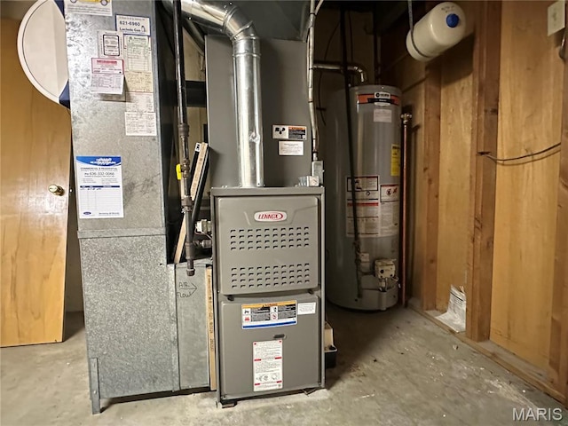 9334 Litzsinger Rd, Rock Hill, MO 63144 - utility room featuring water heater