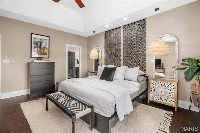 4304 Austin Pass Ct, Saint Charles, MO 63304 - bedroom featuring wood finished floors, recessed lighting, and a ceiling fan